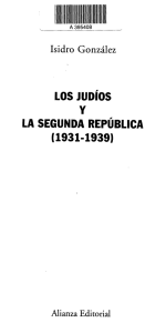 los judíos y la segunda república (1931-1939)