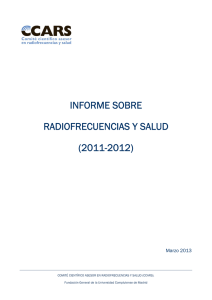 informe sobre radiofrecuencias y salud (2011-2012)