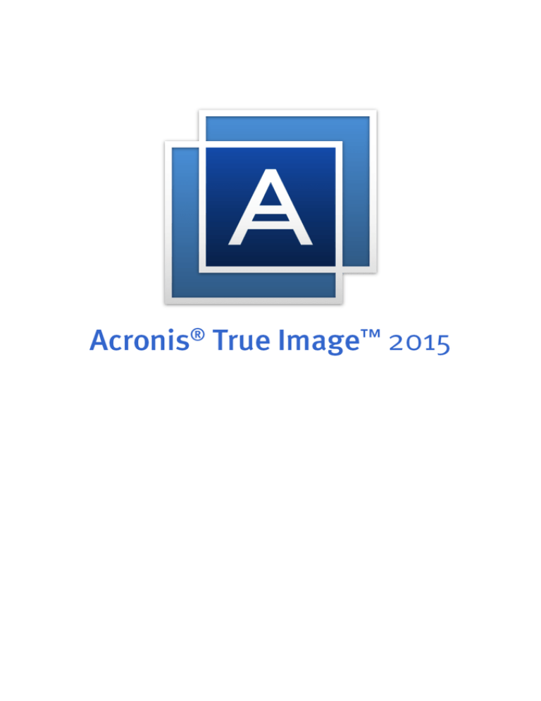 acronis true image 2015 как пользоваться