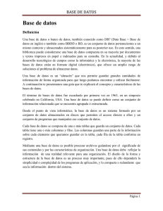 base de datos - Docencia FCA-UNAM