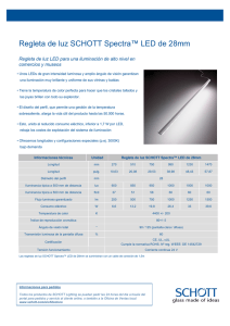 Regleta de luz SCHOTT Spectra™ LED de 28mm