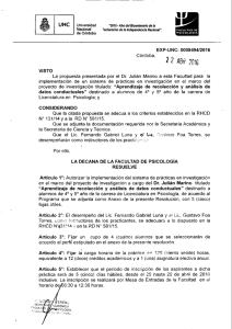 EXP-UNC: 0008494/2016 Córdoba, 2 VISTO La propuesta
