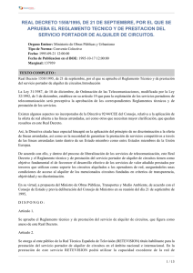 real decreto 1558/1995, de 21 de septiembre, por el