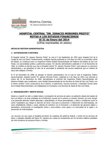 2014 - Hospital Central Dr. Ignacio Morones Prieto