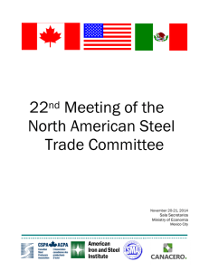 22nd Meeting of the North American Steel Trade Committee