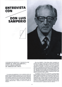 Entrevista a don Luis Samperio, Joseba M. Goñi Galarraga y Juan