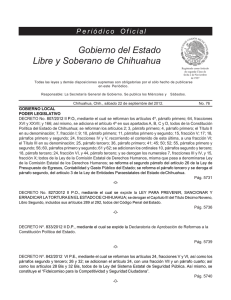 Se promulga la autonomía mediante Decreto No. 807/2012 II P.O.