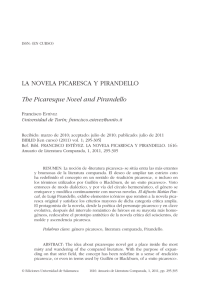 La novela picaresca y pirandello = The Picaresque Novel and