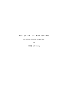 Don Jesús de Monasterio. Novísimos apuntes biográficos