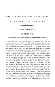 Noticia de las dos Vasconias, la Ibérica y la Aquitana, en la que se