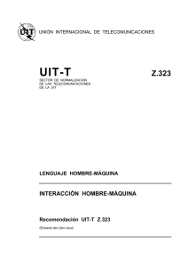 UIT-T Rec. Z.323 (11/88) Interacción hombre