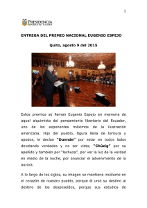 premio espejo - Presidencia de la República del Ecuador