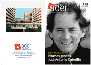 Fallece el fundador de Ader Muchas gracias, José Antonio Coterillo