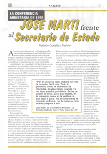 José Martí frente al secretario de estado