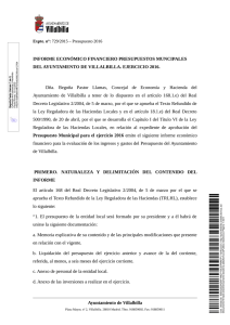 Informe económico-financiero - Ayuntamiento de Villalbilla