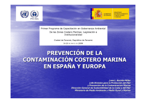 prevención de la contaminación costero marina en españa y europa