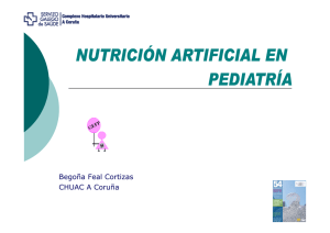 Nutrición artificial en pediatría