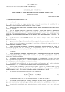 TF.0538-3 Mediciones de la inestabilidad de frecuencia y en el