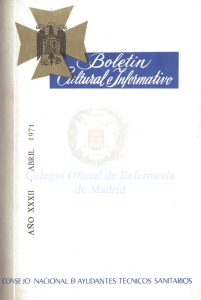 Abril 1971 en PDF - CODEM. Ilustre Colegio Oficial de Enfermería