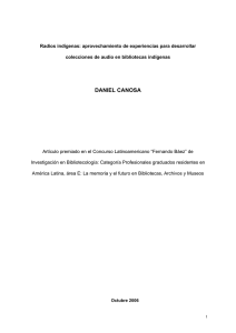 Radios ind&iacute;genas - E-LIS repository