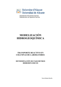 modelización hidrogeoquímica - RUA