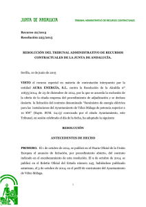 Resolución 225/2015 - Junta de Andalucía