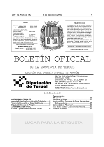 boletín oficial - Boletin Oficial de Aragón