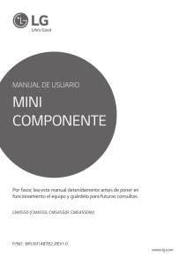 manual de usuario mini componente