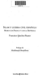ISLAM Y GUERRA CIVIL ESPAÑOLA Francisco Sánchez