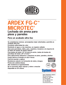 ARDEX FG-C™ MICROTEC® Lechada sin