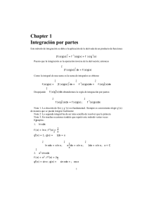 Chapter 1 Integración por partes