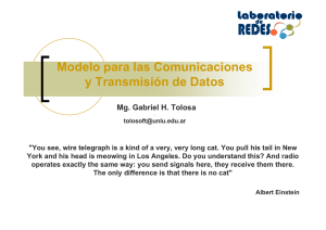 Modelo para las Comunicaciones y Transmisión de Datos