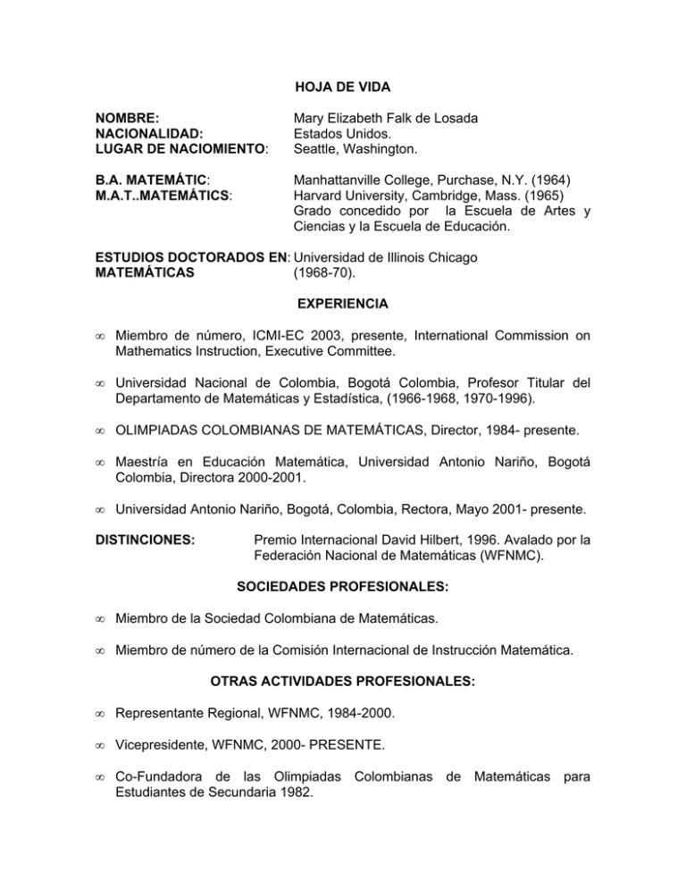 María Falk de Losada