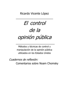 El control de la opinión pública