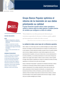 Customer Success Story Grupo Banco Popular