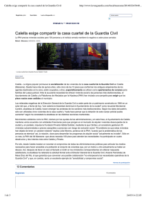 Calella exige compartir la casa cuartel de la Guardia Civil