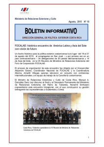 Agosto N° 18 - Embajada de Costa Rica