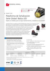 Plataforma de Señalización Serie Global: Baliza LED