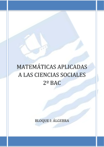Guía y ejercicios de álgebra (Matemáticas 2