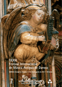 XXXIII Festival Internacional de Música Antigua de Daroca. Daroca