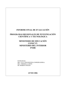 Programa Regional de Desarrollo Científico y Tecnológico