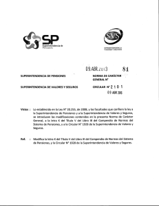 Norma General SP N° 81 - Superintendencia de Pensiones