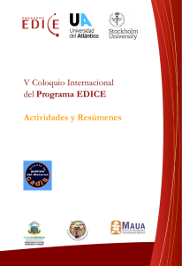 V Coloquio Internacional del Programa EDICE