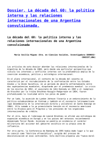 la política interna y las relaciones internacionales de una Argentina