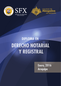 Diploma en Derecho Notarial y Registral