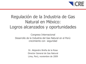 Regulación de la Industria de Gas Natural en México: Logros