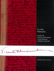 Cartas de Vicente Aleixandre a José Manuel Caballero Bonald