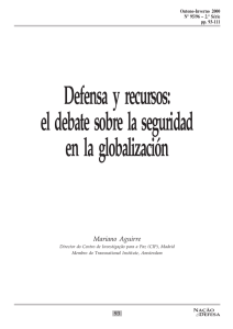 Defensa y recursos: el debate sobre la seguridad en la globalización