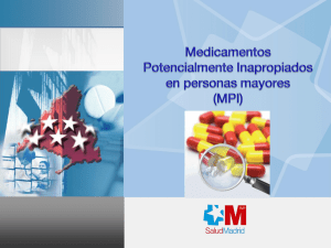 MPI: Presentación de los Medicamentos