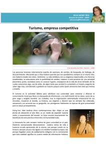 Turismo, empresa competitiva - Universidad Nacional de la